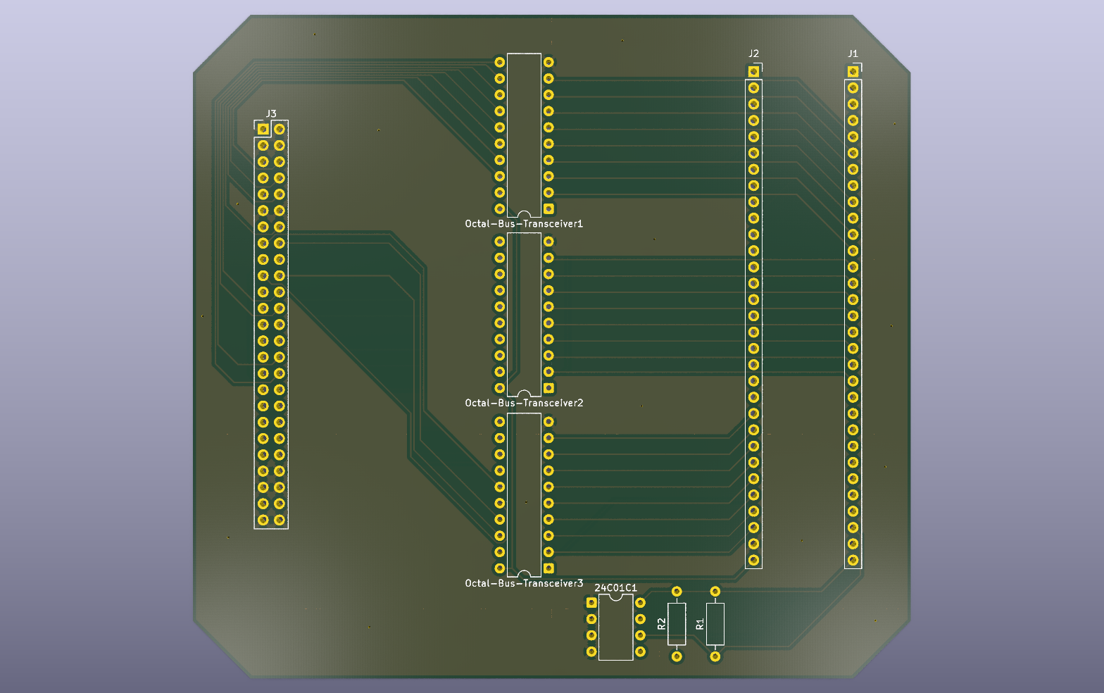 SCARAB Nintendo 64 module KiCad PCB render