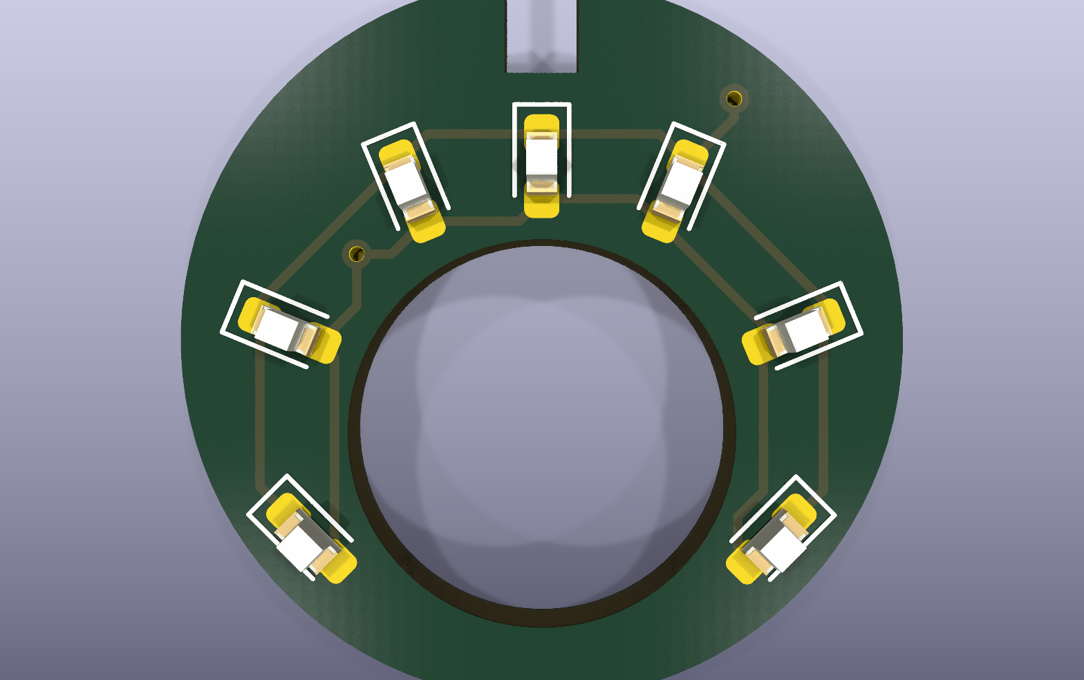 Game Boy Camera flash KiCad PCB render