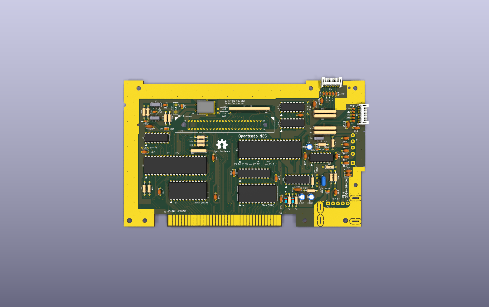 OpenTendo KiCad PCB render