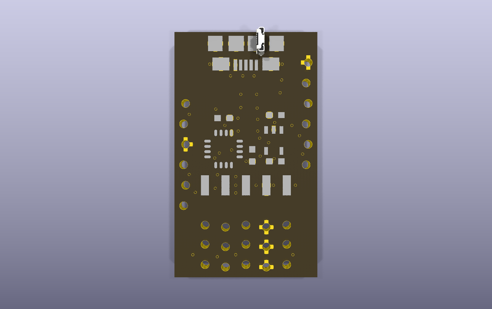 TinyFPGA JTAG Programmer KiCad PCB render